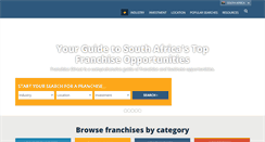 Desktop Screenshot of franchisedirect.co.za